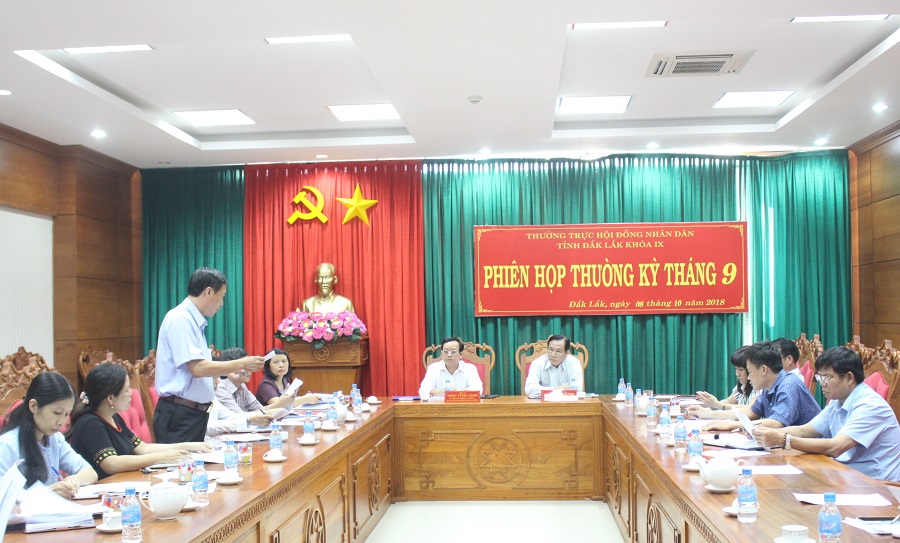 Thường trực HĐND tỉnh triển khai nhiệm vụ tháng 10/2018