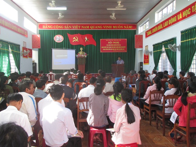 Tập huấn đề án giảm thiểu tảo hôn và hôn nhân cận huyết thống tại xã Hòa Phong, huyện Krông Bông