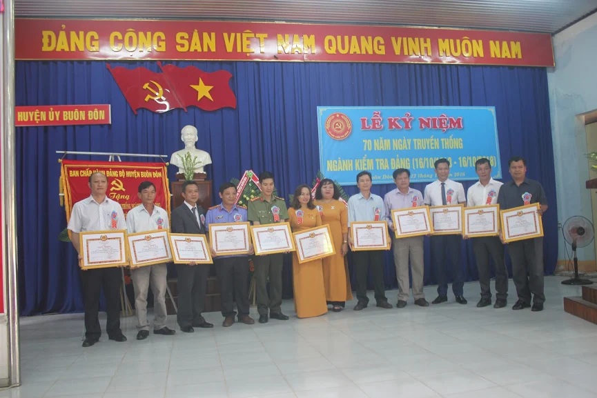 Huyện ủy Buôn Đôn: Kỷ niệm 70 năm ngày truyền thống ngành Kiểm tra Đảng