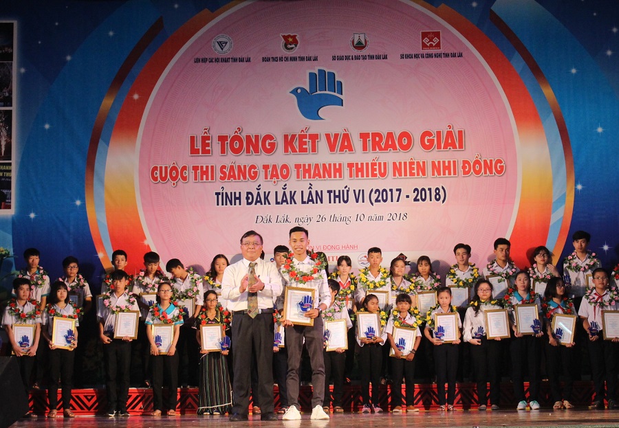 Tổng kết và trao giải Cuộc thi sáng tạo thanh thiếu niên, nhi đồng tỉnh Đắk Lắk lần thứ VI (năm 2017-2018)