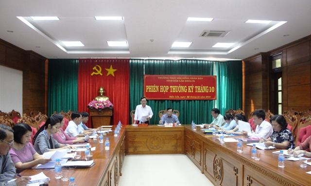 Thường trực HĐND tỉnh triển khai nhiệm vụ tháng 11/2018