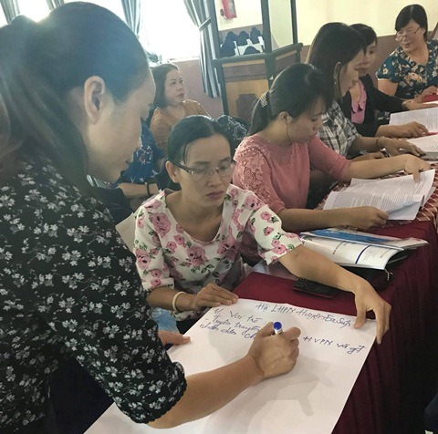 Tập huấn kỹ năng tuyên truyền Chương trình mục tiêu quốc gia xây dựng nông thôn mới cho cán bộ, hội viên phụ nữ các cấp năm 2018