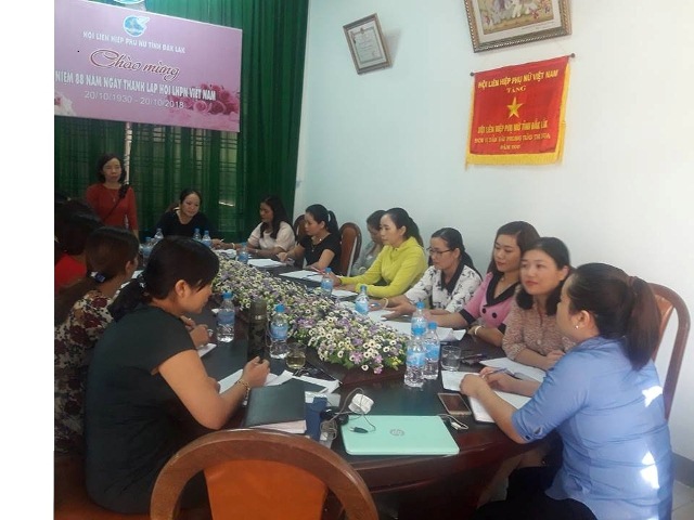 Hội nghị giao ban Cụm thi đua số 1 - Hội LHPN tỉnh Đắk Lắk