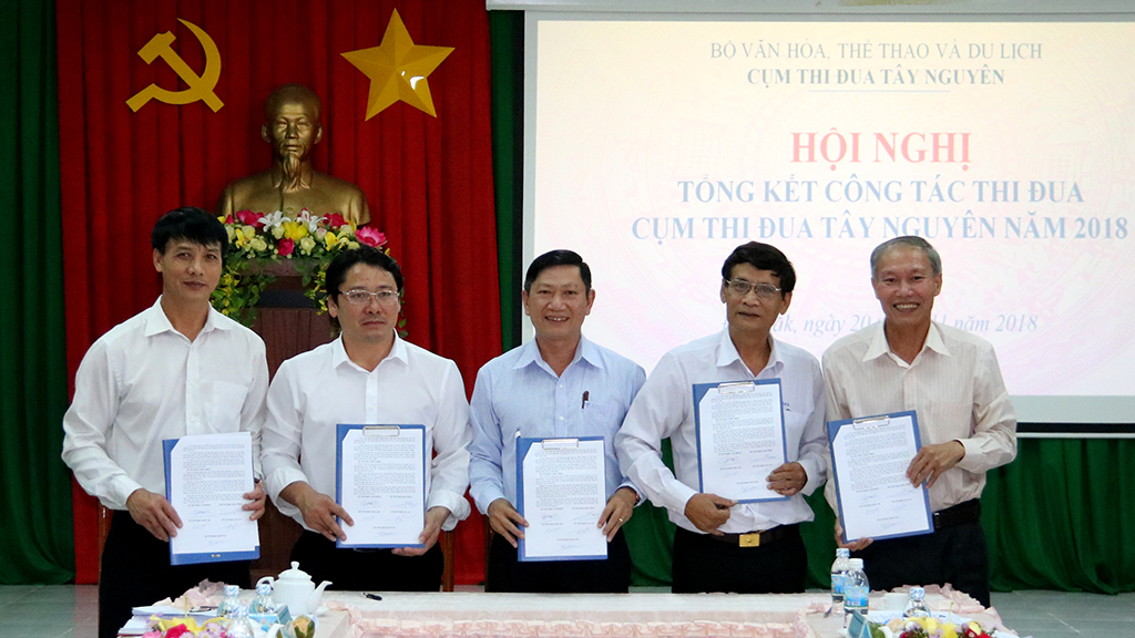 Cụm thi đua Sở Văn hóa, Thể thao và Du lịch 05 tỉnh Tây Nguyên tổng kết công tác thi đua năm 2018