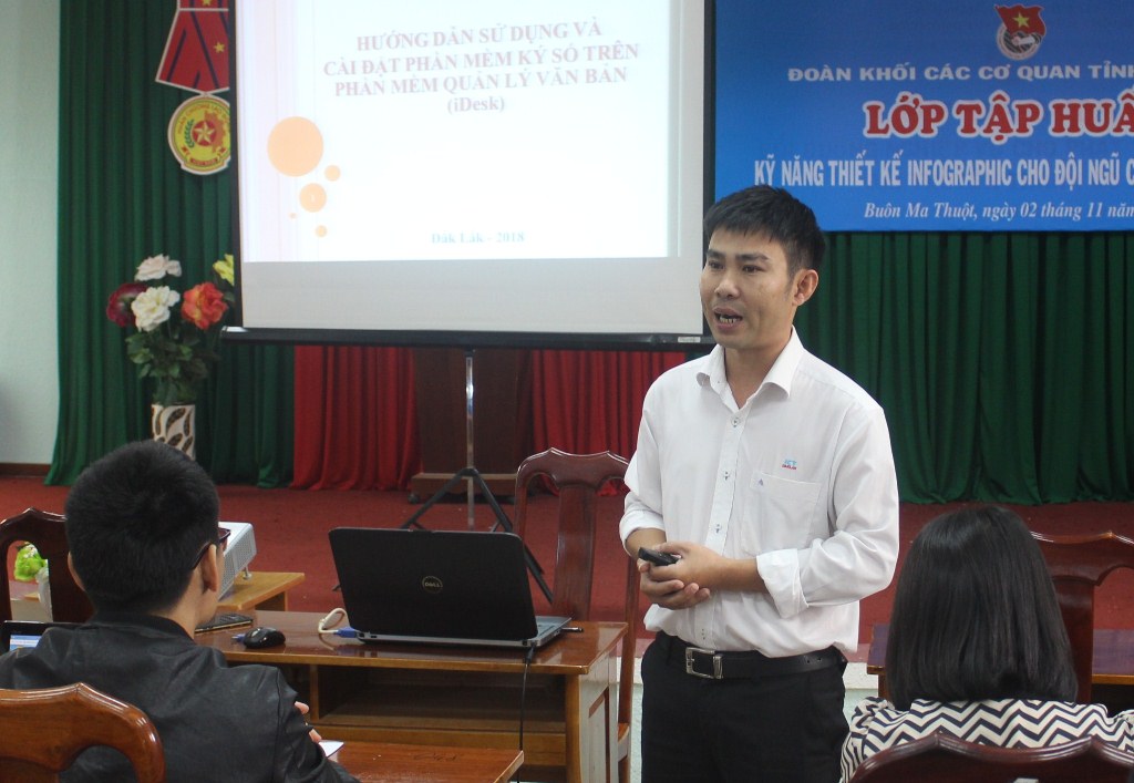 Tập huấn tích hợp chữ ký số vào phần mềm quản lý văn bản của tỉnh