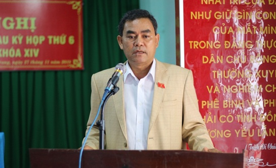 Đoàn Đại biểu Quốc hội tỉnh tiếp xúc cử tri sau Kỳ họp thứ 6 Quốc hội khóa XIV tại huyện Ea H’leo và Krông Búk