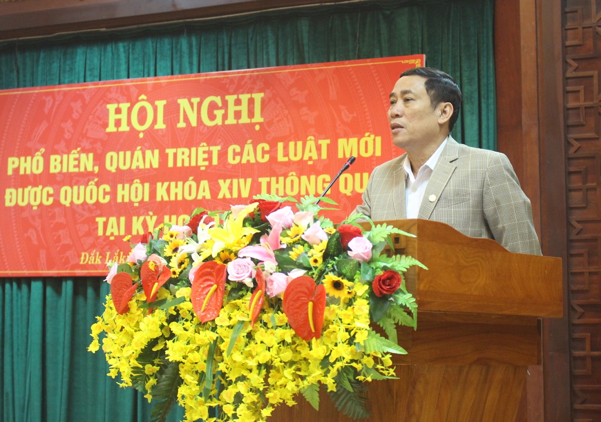 Phổ biến, quán triệt các luật mới được thông qua tại Kỳ họp thứ 5, Quốc hội khóa XIV