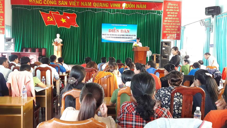 Huyện Krông Ana tổ chức Diễn đàn chia sẻ công tác bình đẳng giới và phòng chống bạo lực trên cơ sở giới