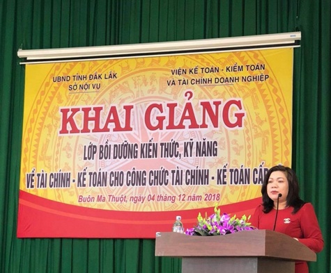 Sở Nội vụ tỉnh Đắk Lắk tổ chức Lớp bồi dưỡng kiến thức, kỹ năng về Tài chính - Kế toán cho công chức cấp xã trên địa bàn tỉnh Đắk Lắk