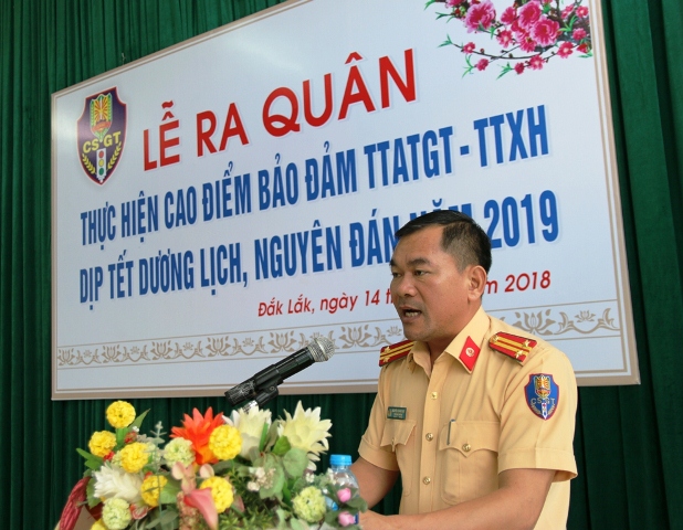 Mở đợt cao điểm bảo đảm trật tự an toàn giao thông - trật tự xã hội dịp Tết Dương lịch, Tết Nguyên đán Kỷ Hợi năm 2019