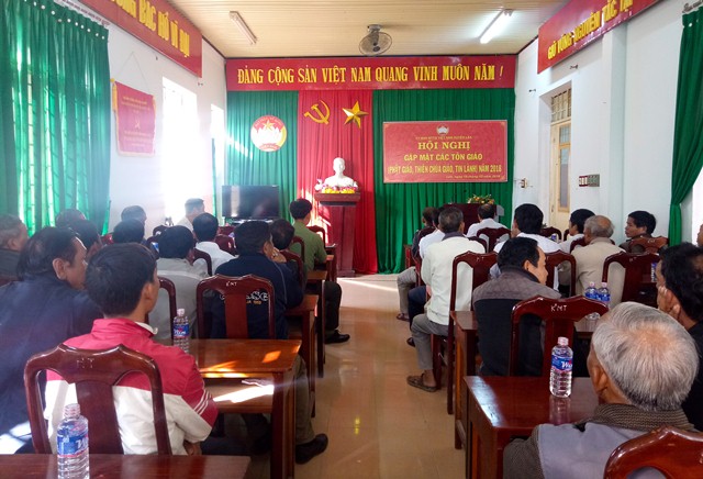 UBMTTQ Việt Nam huyện Lắk tổ chức gặp mặt các chức sắc tôn giáo năm 2018 trên địa bàn huyện