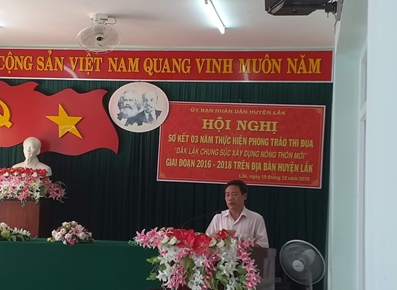 Huyện Lắk sơ kết 03 năm thực hiện phong trào thi đua  “Đắk Lắk chung sức xây dựng nông thôn mới”