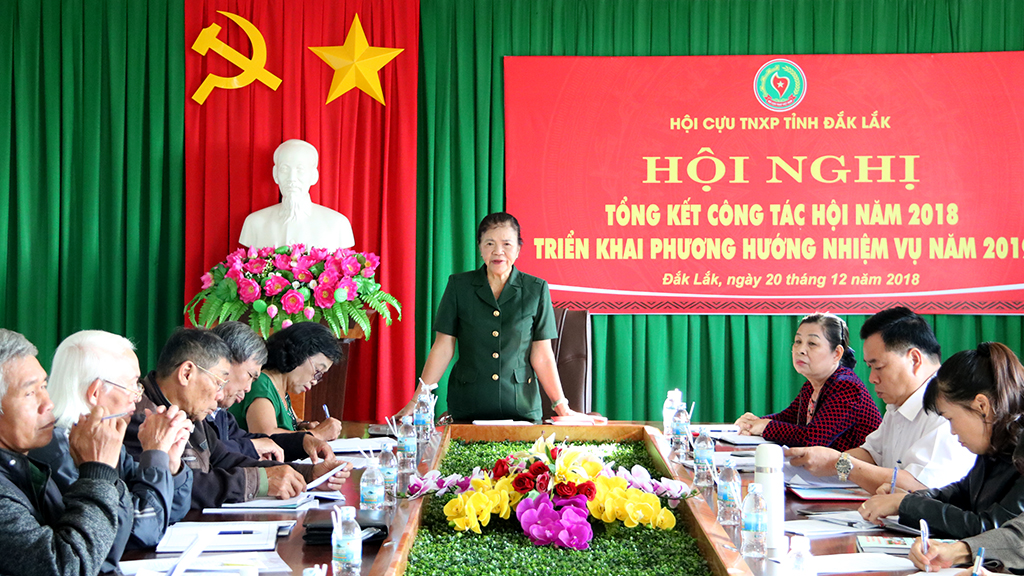Hội Cựu Thanh niên xung phong tỉnh Đắk Lắk tổng kết công tác năm 2018