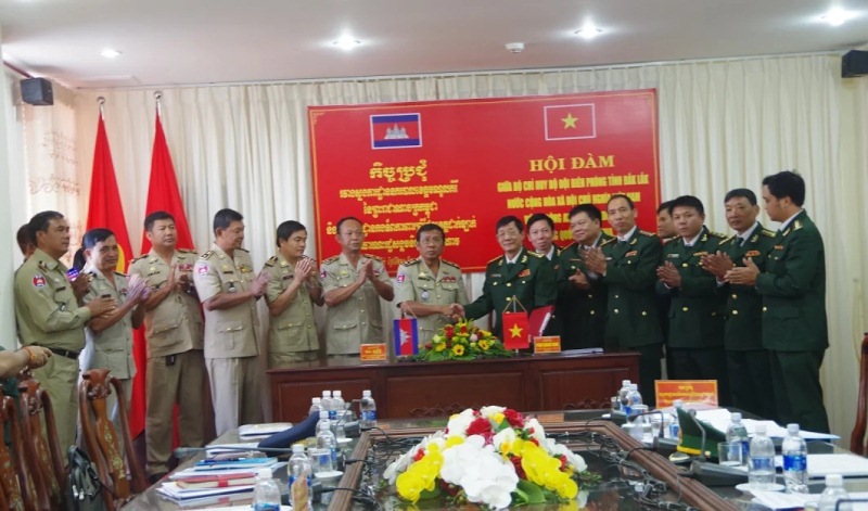 Hội đàm giữa Bộ Chỉ huy Bộ đội Biên phòng tỉnh Đắk Lắk và Ty Công an tỉnh Mondulkiri, Vương quốc Campuchia
