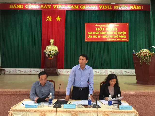 Huyện Cư M’gar: Tổ chức Hội nghị Ban Chấp hành Đảng bộ huyện lần thứ 15 – Khoá VIII (mở rộng)