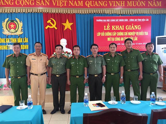 Khai giảng Lớp bồi dưỡng cấp chứng chỉ nghiệp vụ điều tra