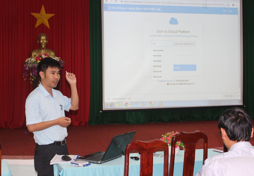 Tập huấn chữ ký số chuyên dùng trong hoạt động cơ quan nhà nước cho cán bộ, công chức, viên chức Sở Thông tin và Truyền thông