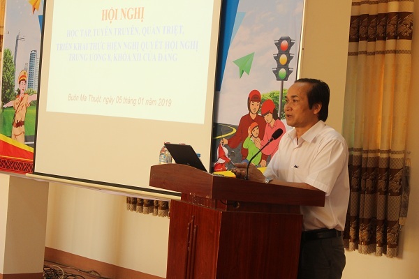 Trường Cao đẳng Công nghệ Tây Nguyên: Hội nghị học tập, quán triệt, tuyên truyền và triển khai thực hiện các nội dung Hội nghị Trung ương 8, khóa XII của Đảng