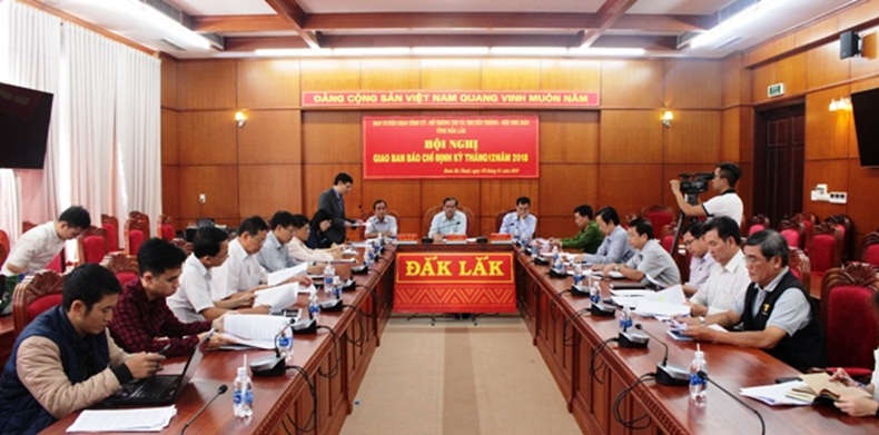 Hội nghị giao ban báo chí định kỳ tháng 12 năm 2018