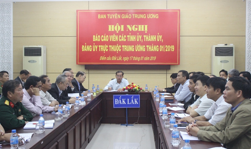 Hội nghị trực tuyến báo cáo viên Trung ương tháng 01/2019
