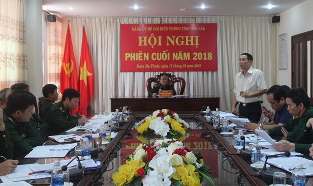 Đảng ủy Bộ đội Biên phòng tỉnh tổ chức Hội nghị phiên cuối năm 2018