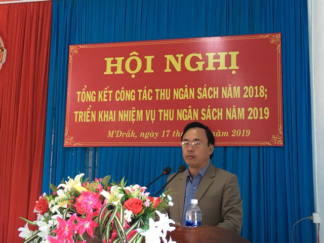 Huyện M’Drắk tổng thu ngân sách năm 2018, đạt trên 366% kế hoạch