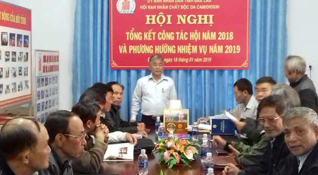 Hội nạn nhân chất độc da cam/dioxin tỉnh Đắk Lắk tổ chức Hội nghị tổng kết công tác Hội năm 2018