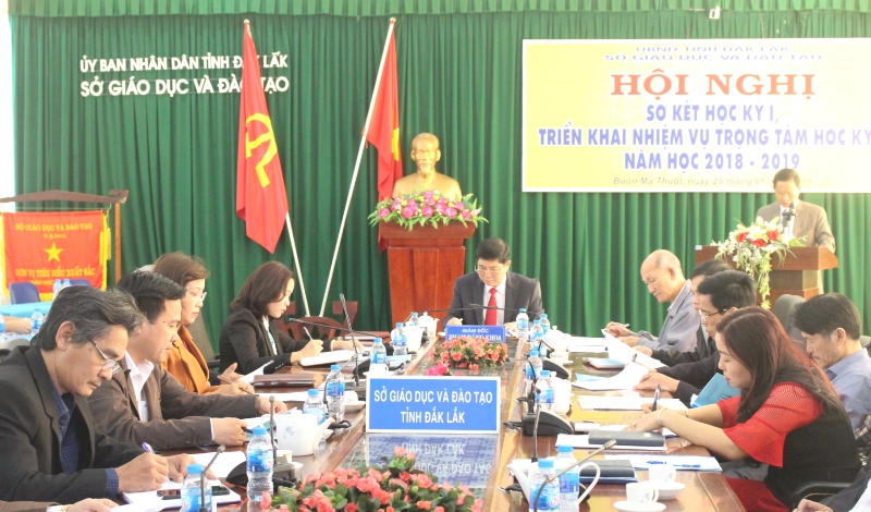 Hội nghị trực tuyến sơ kết học kỳ I năm học 2018-2019