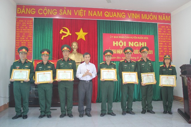 Huyện Buôn Đôn: Triển khai nhiệm vụ quân sự - quốc phòng năm 2019
