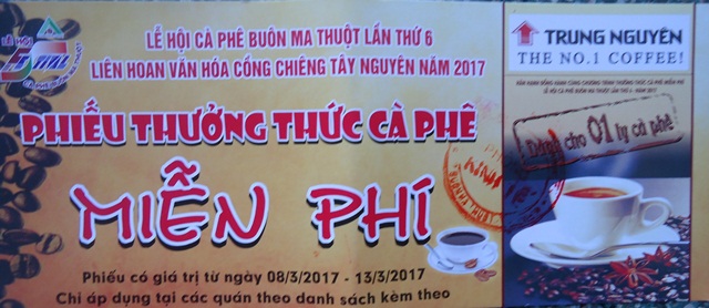 38 quán cà phê phục vụ miễn phí tại Lễ hội cà phê BMT lần thứ 7 năm 2019