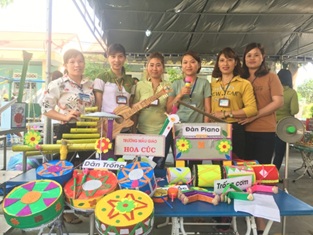 Phòng GD & ĐT huyện M'Đrắk tổ chức Hội thi làm đồ dùng, đồ chơi bậc học mầm non năm học 2018-2019