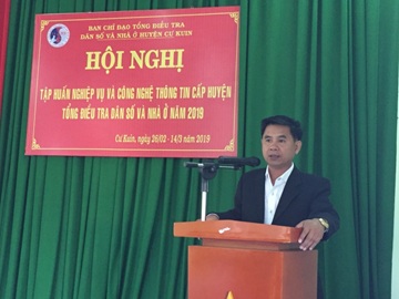 Cư Kuin tập huấn nghiệp vụ Tổng điều tra dân số và nhà ở năm 2019