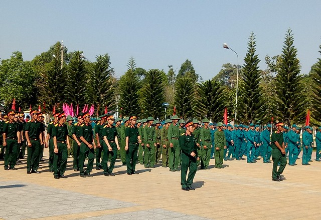 BCH Quân sự huyện Lắk tổ chức Lễ ra quân huấn luyện năm 2019