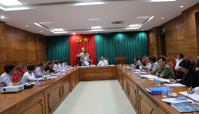 To review preparation for the Conference on Dak Lak Investment Promotion in the 7th Buon Ma Thuot Coffee Festival 2019