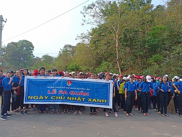 Huyện Lắk ra quân Ngày Chủ nhật xanh năm 2019