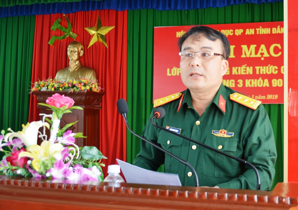 Khai mạc lớp bồi dưỡng quốc phòng an ninh đối tượng 3