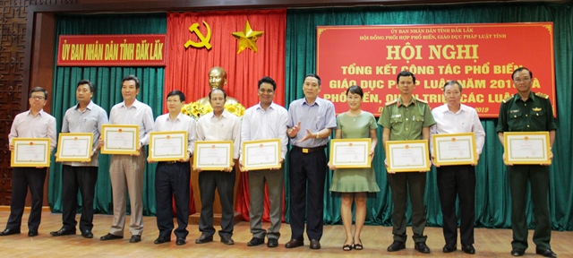 Hội nghị tổng kết công tác phổ biến giáo dục pháp luật năm 2018 và phổ biến, quán triệt các Luật mới