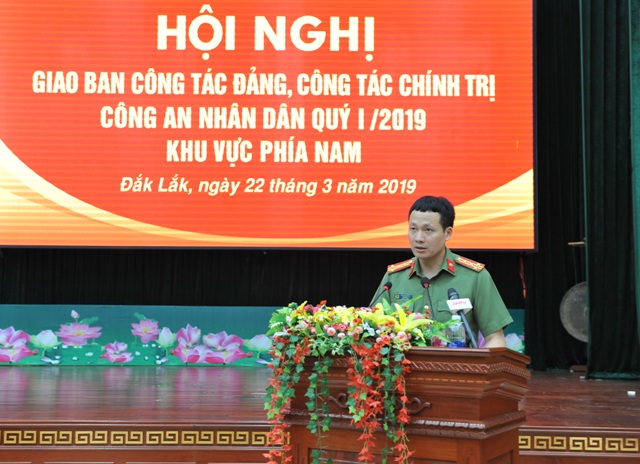 Bộ Công an tổ chức Hội nghị giao ban Công tác Đảng quý I năm 2019
