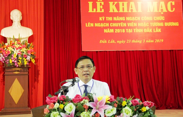 Khai mạc kỳ thi nâng ngạch công chức lên ngạch chuyên viên hoặc tương đương năm 2018