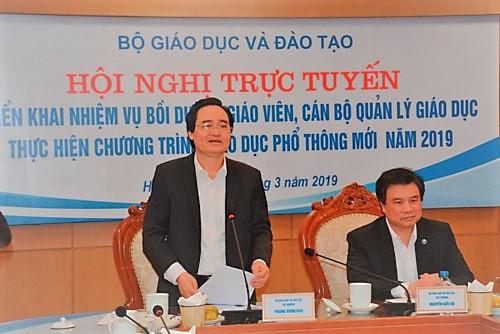 Hội nghị trực tuyến toàn ngành triển khai Chương trình nhiệm vụ bồi dưỡng giáo viên và cán bộ quản lý giáo dục phổ thông