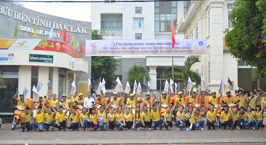 Bưu điện tỉnh ra quân tuyên truyền chính sách bảo hiểm xã hội tự nguyện