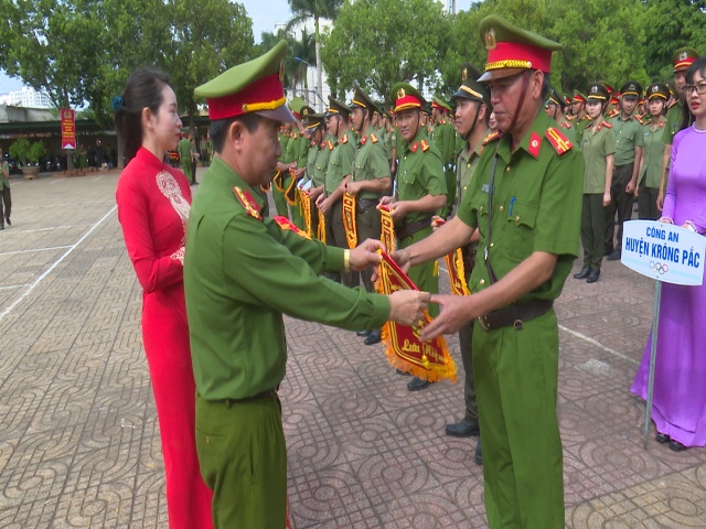 Khai mạc Hội thi Điều lệnh, quân sự võ thuật Công an nhân dân năm 2019