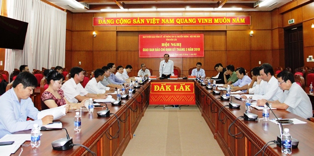 Hội nghị giao ban báo chí tháng 03 năm 2019