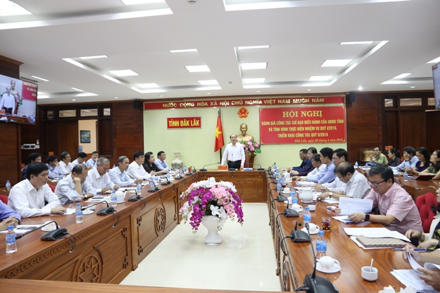 Preliminary Online Conference on reviewing socio-economic development, ensuring national defense and security in Q1, 2019