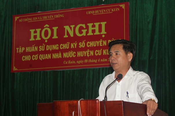 Tập huấn hướng dẫn sử dụng và cài đặt phần mềm chữ ký số trên phần mềm quản lý văn bản