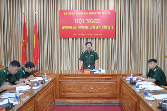 Bộ Chỉ huy Bộ đội Biên phòng tỉnh giao ban, tập huấn công tác đảng, công tác chính trị năm 2019