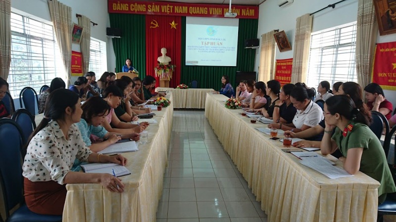 Hội Liên hiệp Phụ nữ tỉnh tập huấn bồi dưỡng kiến thức nghiệp vụ năm 2019