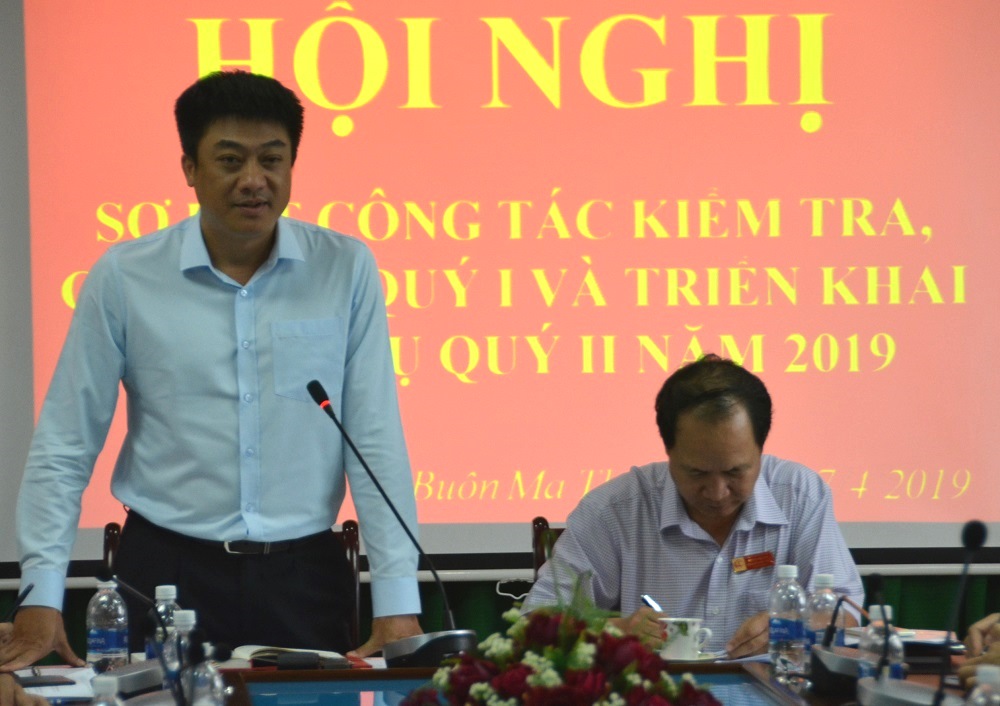 Ủy ban kiểm tra Thành ủy Buôn Ma Thuột triển khai nhiệm vụ trọng tâm quý II năm 2019.