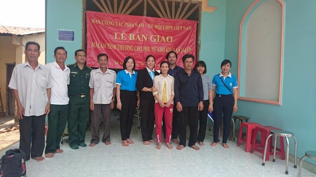 Bàn giao Mái ấm biên cương cho hội viên phụ nữ nghèo năm 2019