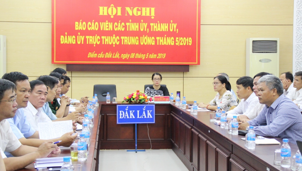 Hội nghị trực tuyến báo cáo viên Trung ương tháng 5/2019
